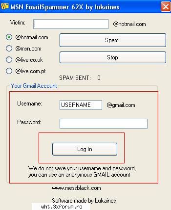 email spammer